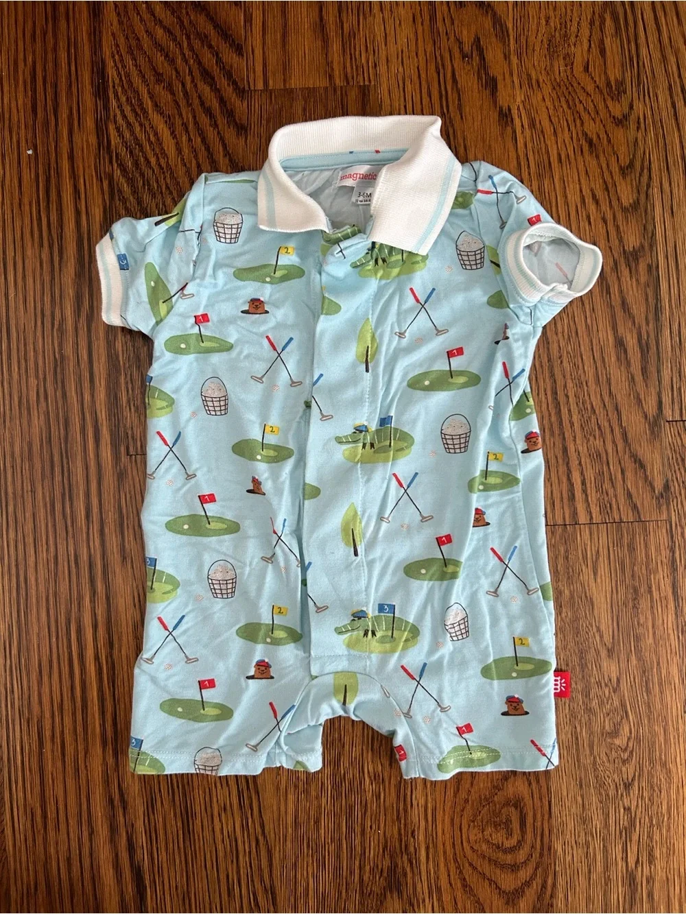 Magnetic Me Golf Polo Romper